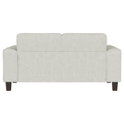 Coaster Furniture Deerhurst Greige Beige Grey Tufted Loveseat