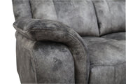 New Classic Furniture Park City Slate Gray Sofa with Dual Recliner