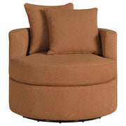 Coaster Furniture Debbie Camel Brown Swivel Accent Chair