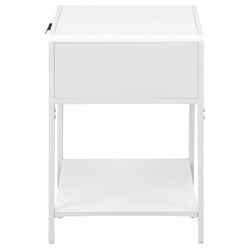 Coaster Furniture Amherst White Bedside Table