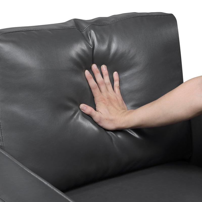 Home Elegance Malcolm Dark Gray Sofa