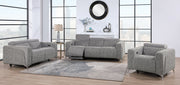 Global Furniture U8521 Dark Grey Taupe 3pc Living Room Set
