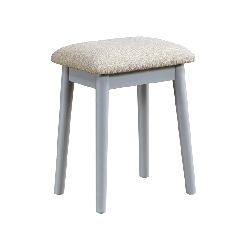 Home Elegance Camilla Gray Vanity Dresser with Mirror and Stool