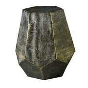 Steve Silver Donato Oil Rubbed Brass Hexagon End Table