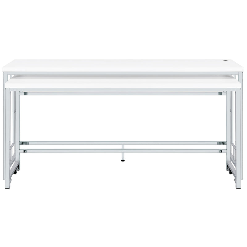 Coaster Furniture Jackson White 5pc Counter Height Set