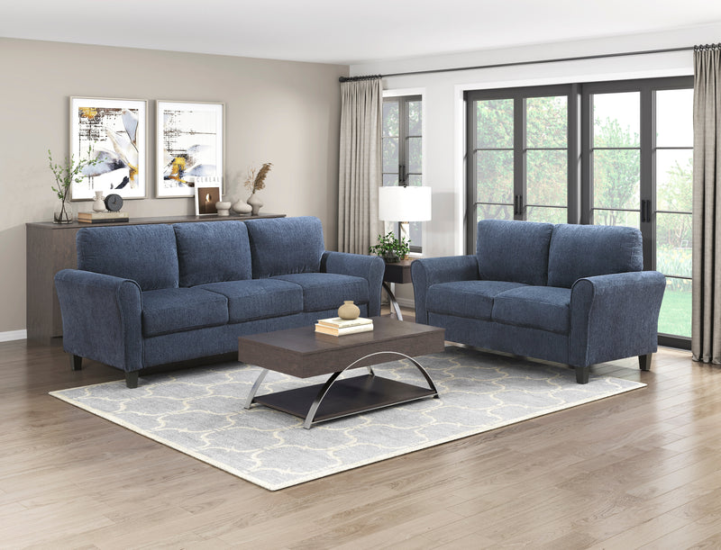 Home Elegance Ellery Blue Sofa