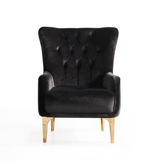 Galaxy Home Lust Black Accent Chair
