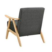 Home Elegance Damala Natural Dark Gray Accent Chair