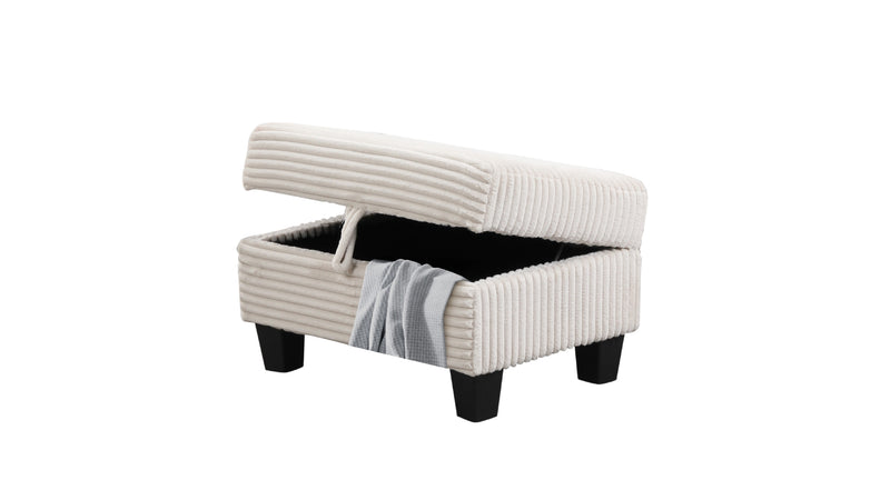 Galaxy Home Cozy Cream L Shaped Sectional