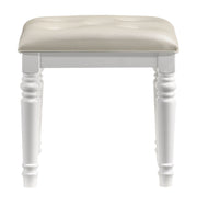 New Classic Furniture Valentino White Vanity Table Stool