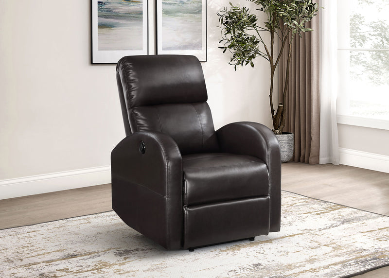 Coaster Furniture Grant Grey Power Recliner Chair