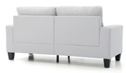 Glory Furniture Newbury White Faux Leather Modular Sofa