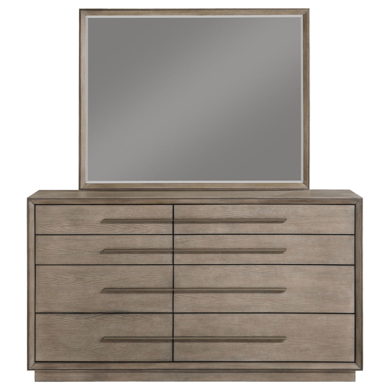 Coaster Furniture Durango Washed Oak Brown Dresser and Mirror