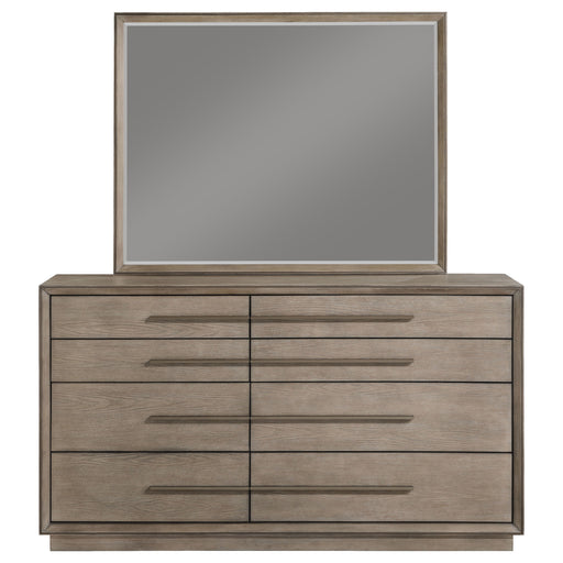 Coaster Furniture Durango Washed Oak Brown Dresser and Mirror