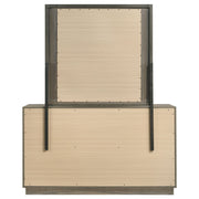 Coaster Furniture Fenwick Grey Oak Almond Brown 9 Drawer Dresser and Mirror