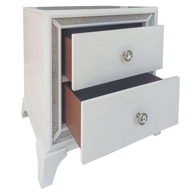 Steve Silver Cassie Off White Nightstand