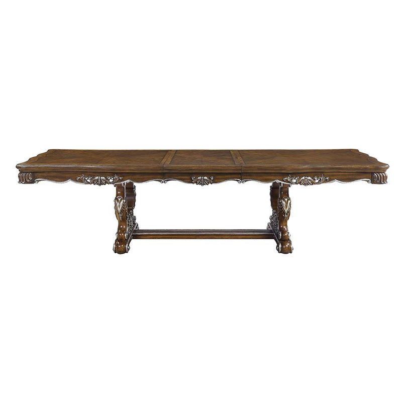 Acme Furniture Latisha Antique Oak Double Pedestal Dining Table