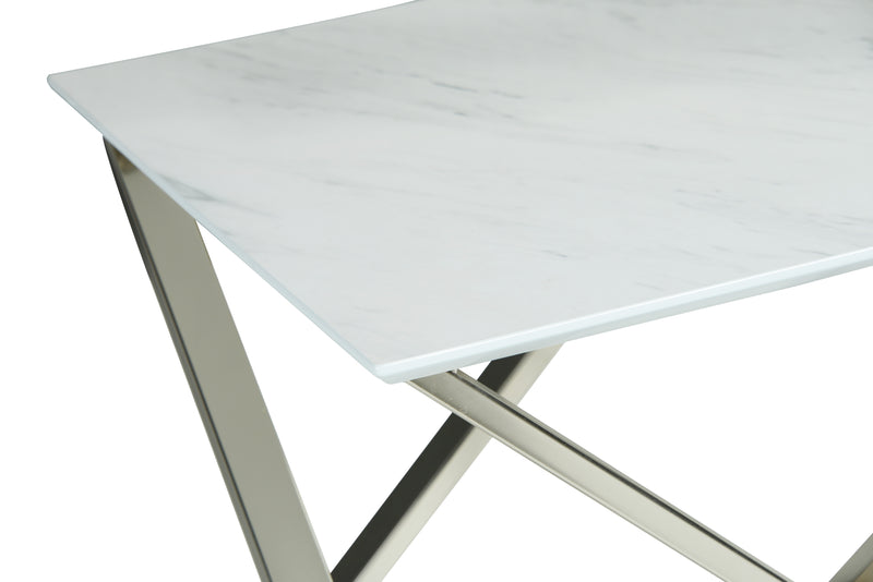 Steve Silver Zurich White End Table