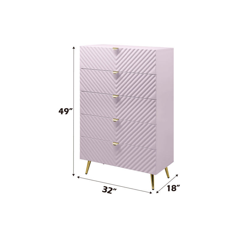 Acme Furniture Gaines White High Gloss Chest
