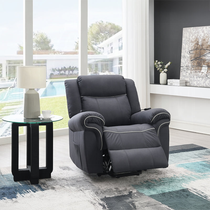 Acme Furniture Domana Dark Blue Power Recliner