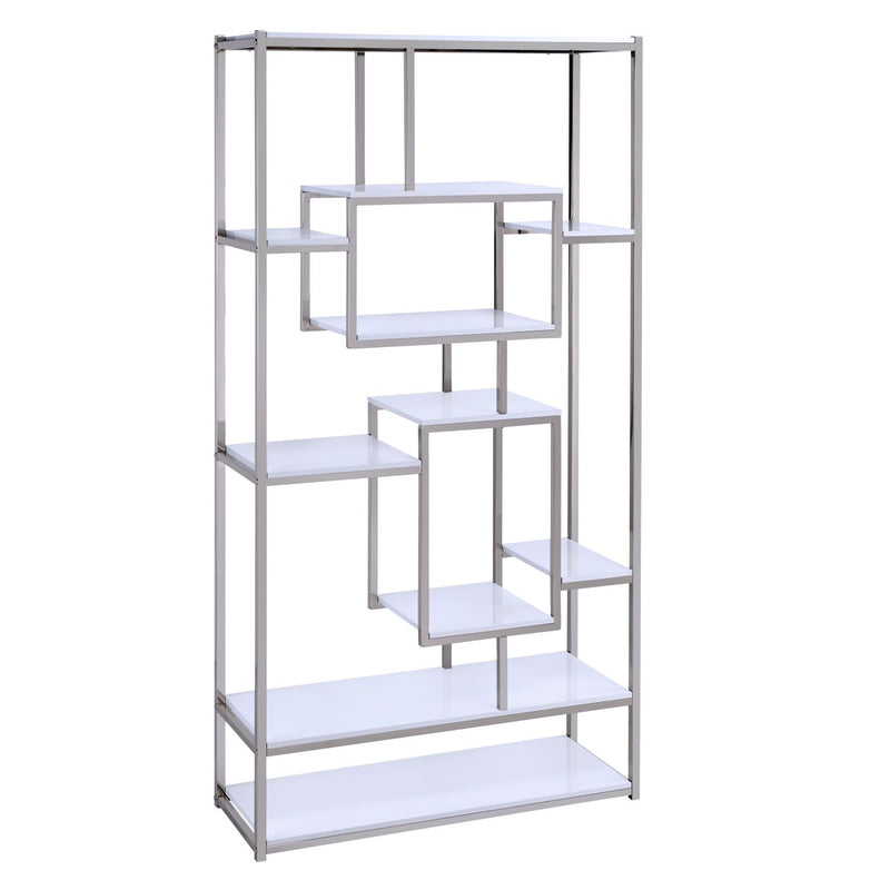 Steve Silver Alize White Bookcase