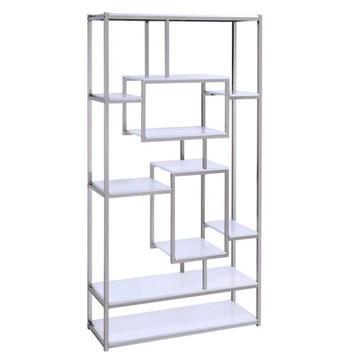 Steve Silver Alize White Bookcase