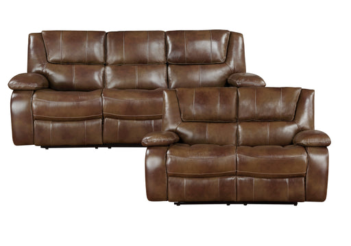 Home Elegance Ellicott Brown 2pc Living Room Set
