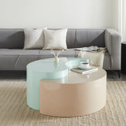 Galaxy Home Ying Yang Gold Silver Coffee Table
