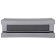 Coaster Furniture Vallerie Grey 71 Inch TV Stand with Flame Box