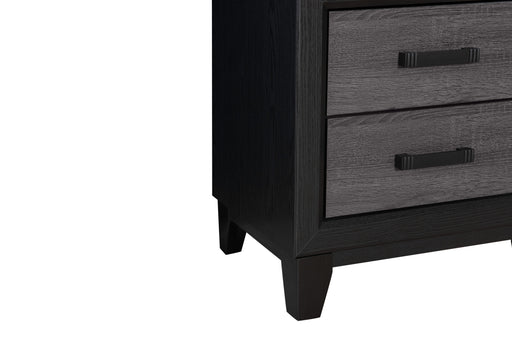 Global Furniture Lisbon Black Grey Nightstand