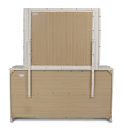 New Classic Furniture Sapphire White Dresser and Mirror