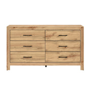 Home Elegance Corbin Natural Dresser And Mirror