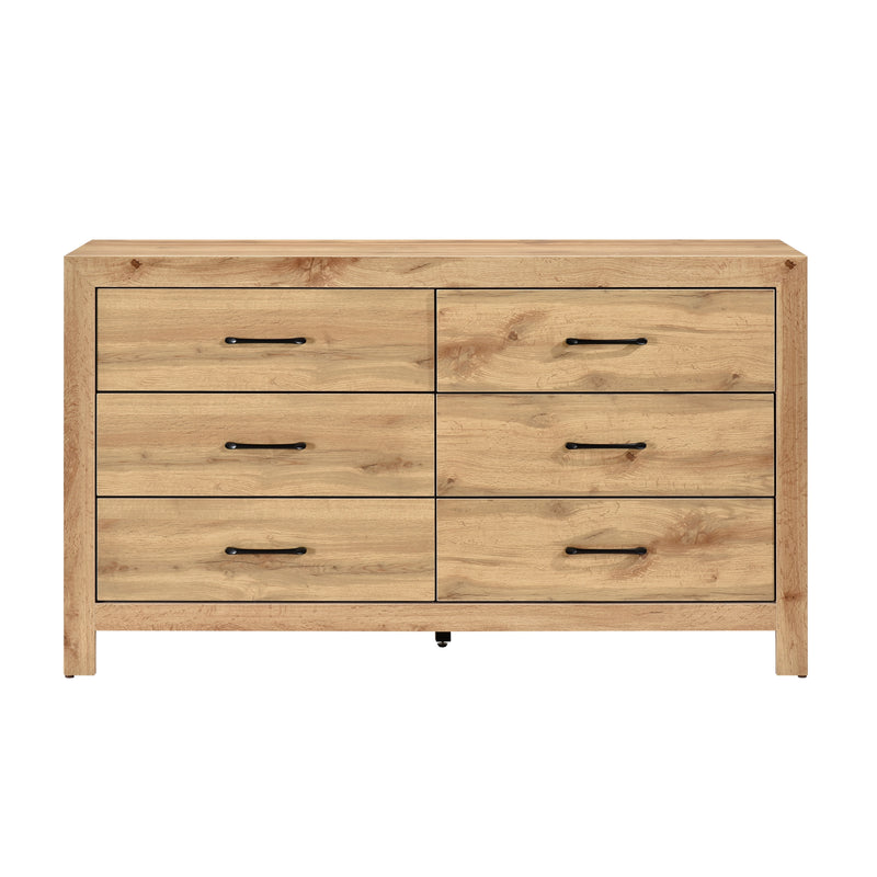 Home Elegance Corbin Natural Dresser And Mirror