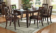 Acme Furniture Keenan Dark Walnut Brown 7pc Dining Room Set
