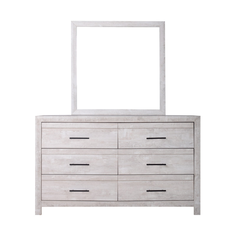 New Classic Furniture Biscayne Driftwood Gray Dresser And Mirror
