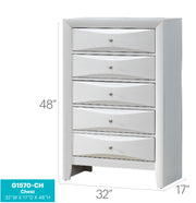 Glory Furniture Marilla Silver Champagne Chest