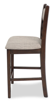 New Classic Furniture Mitchell Bisque Brown 5pc Counter Height Set