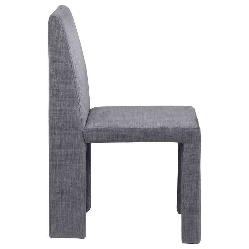 2 Coaster Furniture Tordera Grey Velvet Dining Side Chairs