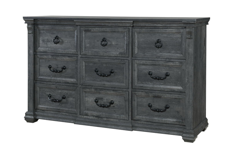 Global Furniture Rowan Tatum Natural Dresser and Mirror