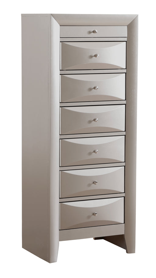 Glory Furniture Marilla Silver Champagne 7 Drawers Lingerie Chest