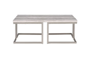 Steve Silver David White Grey Cocktail Table