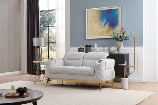 Galaxy Home Zoe Cream Loveseat