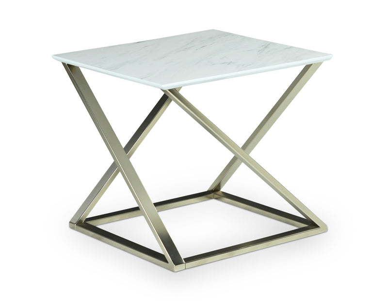 Steve Silver Zurich White End Table