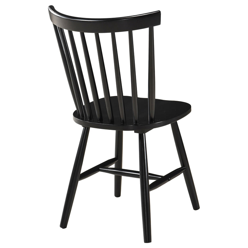 2 Coaster Furniture Hollyoak Black Dining Side Chairs