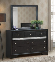 Glory Furniture Madrid White Dresser and Mirror