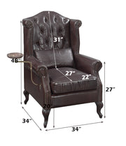 Acme Furniture Pino Vintage Brown Accent Chair