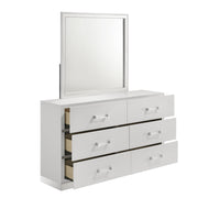 New Classic Furniture Europa White Dresser and Mirror