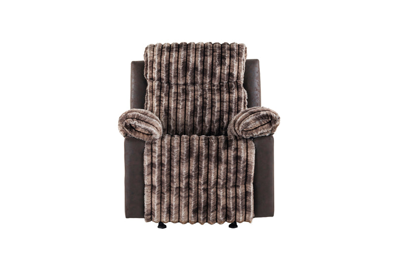 Global Furniture U6028 Brown Glider Recliner