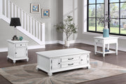 Steve Silver Charlestown White Storage End Table
