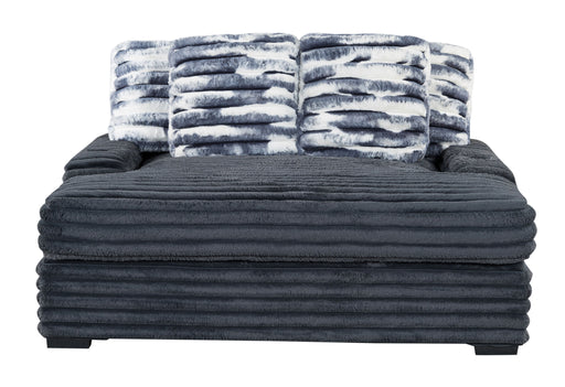 Global Furniture U8291 Grey Lounger Sofa with USB